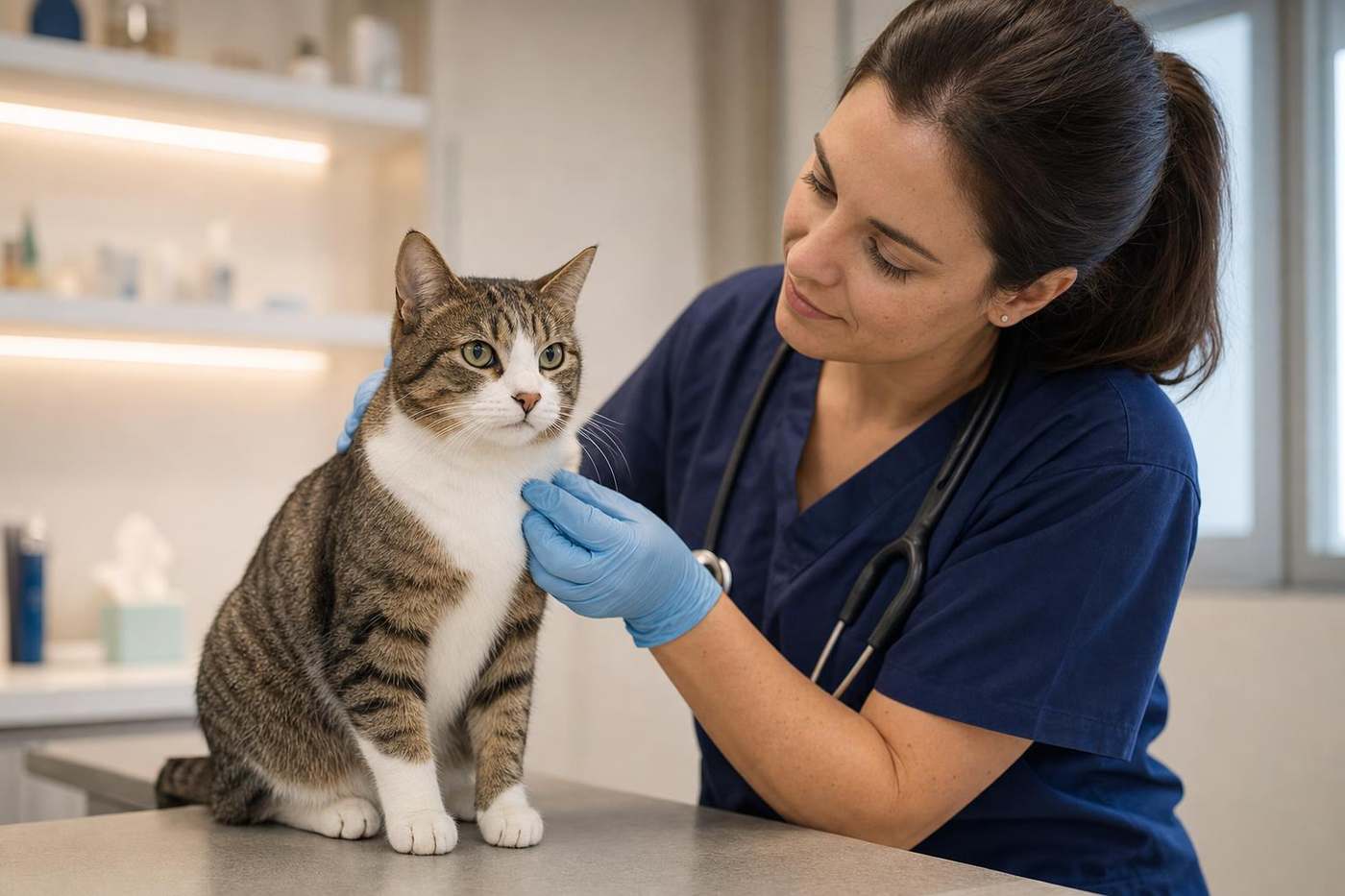 Cuánto vive un gato: revisión veterinaria de control en un gato adulto, una de las claves para alargar la esperanza de vida felina detectando a tiempo la enfermedad renal y el hipertiroidismo