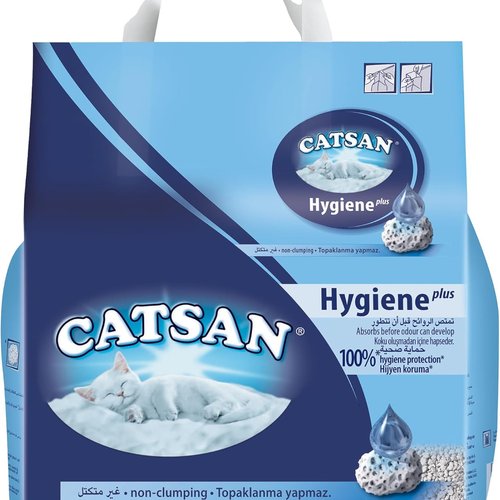 Catsan Hygiene Plus Arena Absorbente para Gatos - 10 l