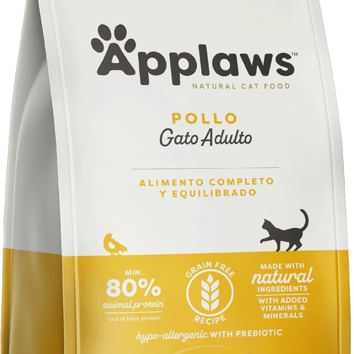 Applaws Alimento Seco Natural sin Granos para Gatos Adultos, Sabor a Pollo - Bolsa Resellable de 2 kg (Verpackung kann variieren)