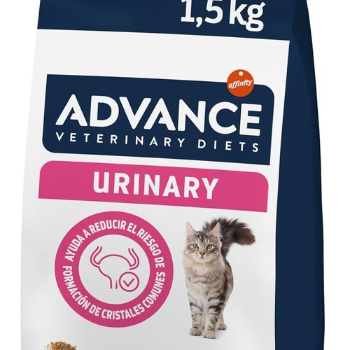 Advance Veterinary Diets Urinary, Pienso para Gatos para la Protección de las vías urinarias, 1,5kg