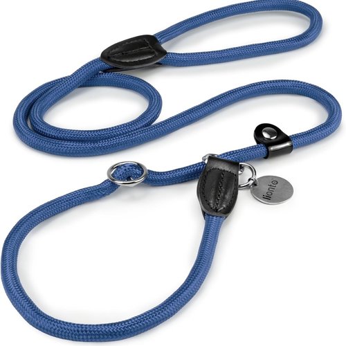 lionto Correa Retriever Correa de Perro Correa de Entrenamiento, Longitud 120 cm Azul