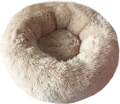 BODISEINT Moderna Cama Redonda de Felpa Suave para Mascotas para Gatos o Perros pequeños, Cama Mini Mediana para Perros y Gatos, autocalentable, otoño e Invierno, Interior, Dormir con repetición