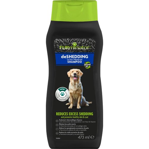 FURminator Champú Ultra Premium deShedding para Perros, elimina el pelo muerto eficazmente, 473 ml