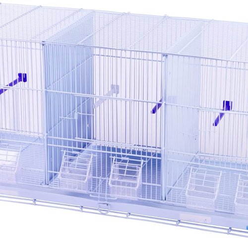 Jaula Metálica DZL306 para Pájaros con Comedero - Color Aleatorio